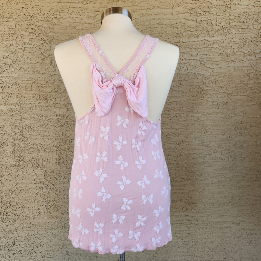 Tutta Bella pink bow tank top - Picture 2 of 4